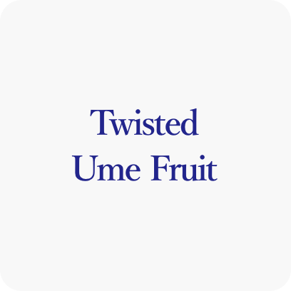 twisted ume fruit